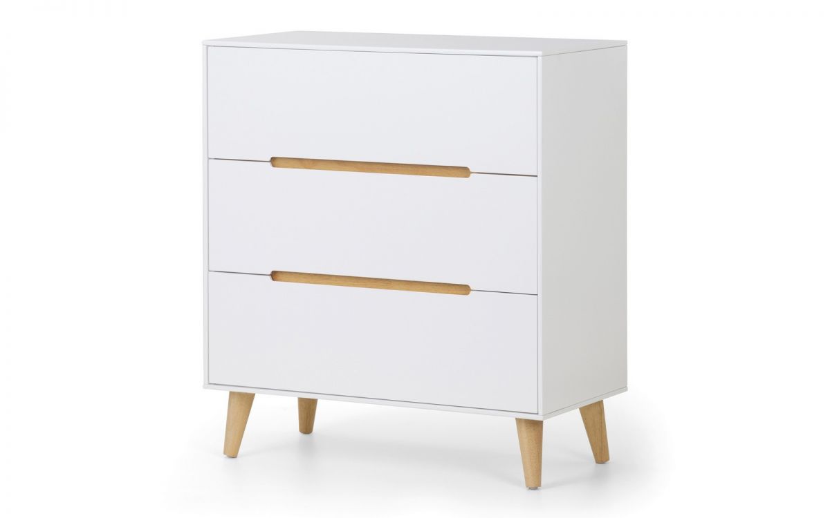 Alison Bedroom Range - White or Anthracite - Options: 2 Drawer Bedsides, 3 Drawer Chest, 5 Drawer Chest, 6 Drawer Chest & Wardrobe
