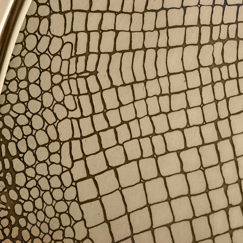 Antique Brass Metal Round Wall Mirror