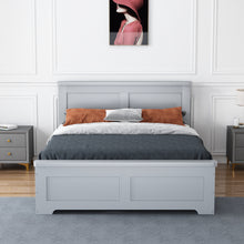 Load image into Gallery viewer, CONWAY Wooden Bed - Grey or White - 4 Drawer Option Available
