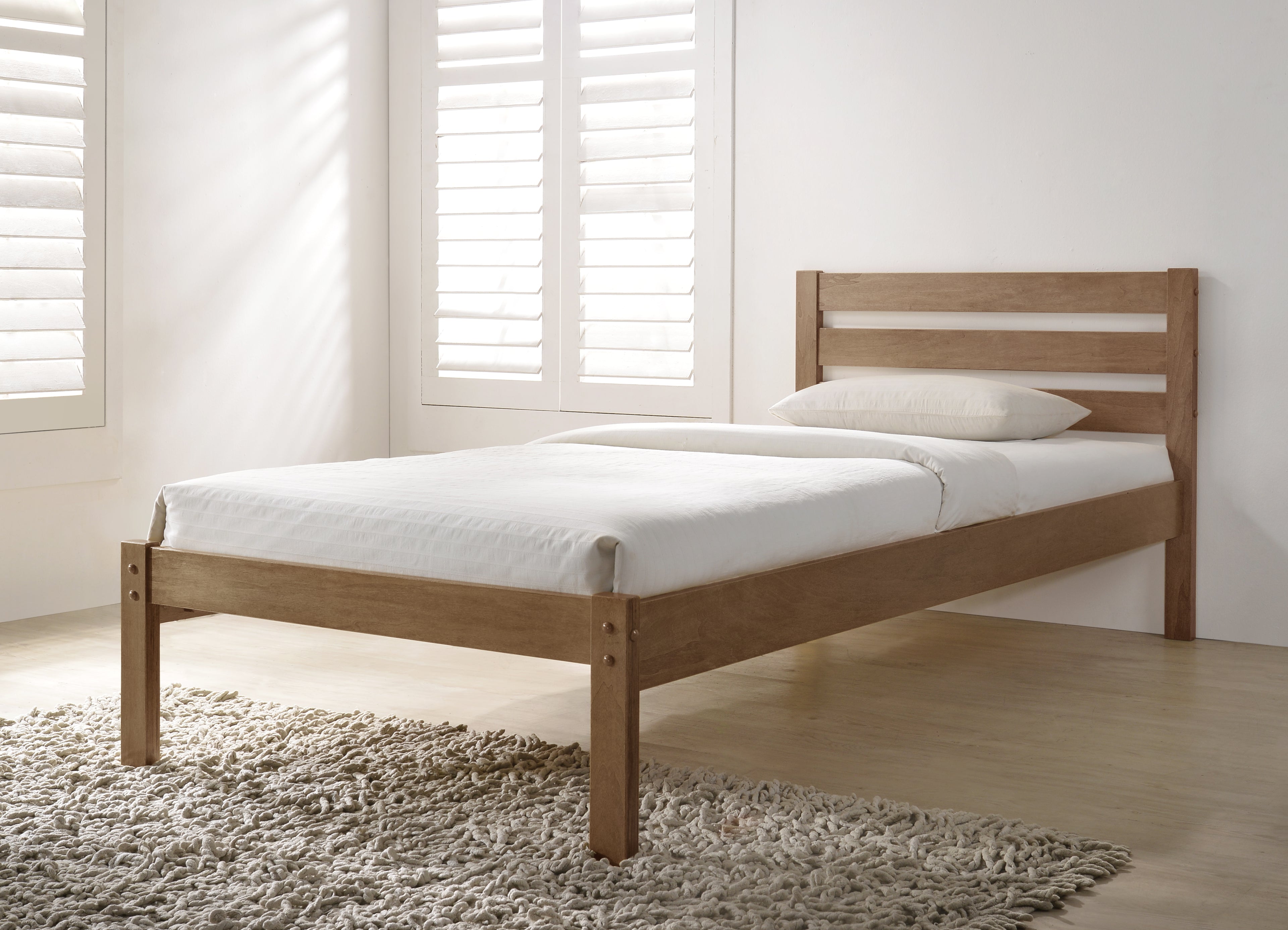 ECO-Bed in a Box Wooden Bed - White Available