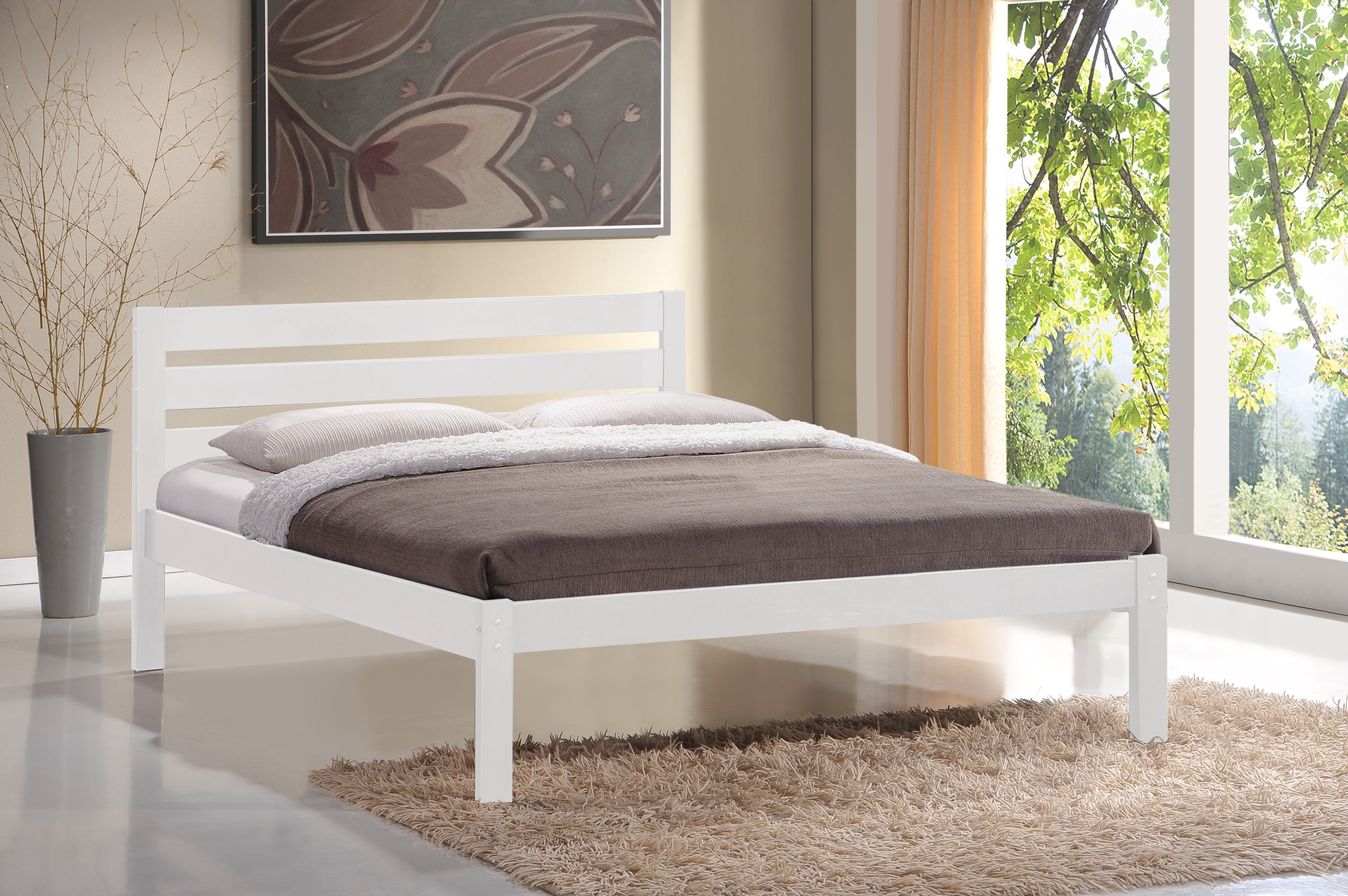 ECO-Bed in a Box Wooden Bed - White Available