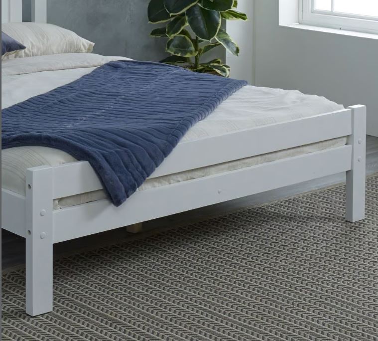 Glory Bed - White - Available in Single(3Ft), Small Double(4Ft), Double(4"6Ft) & KingSize (5Ft)