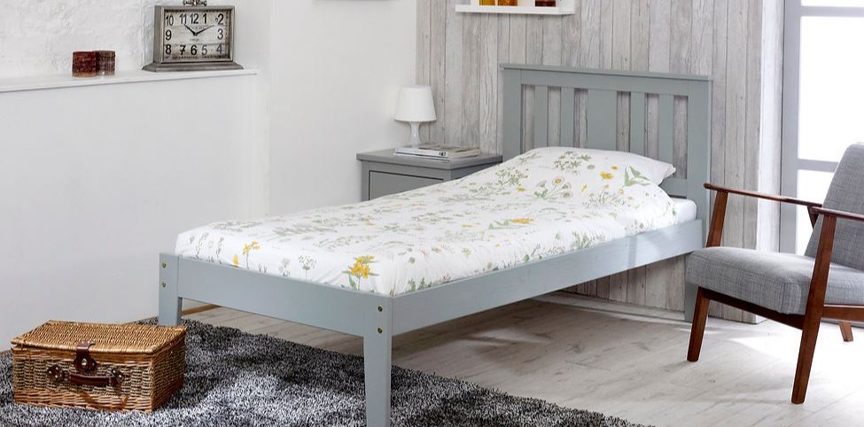 Kingston Bed - Grey - Available in Single(3Ft), Small Double(4Ft), Double(4"6Ft) & KingSize (5Ft)