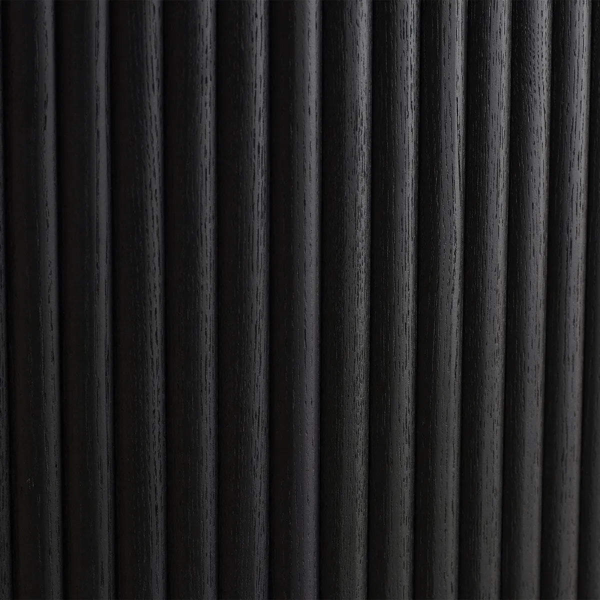 Louis Black Fluted Extending Dining Table - 80cm D x 220cm W x 75cm H