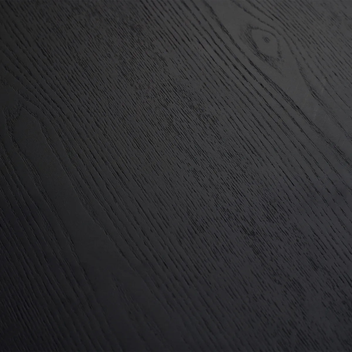 Louis Black Fluted Round Dining Table - 120cm D x 120cm W x 76cm H