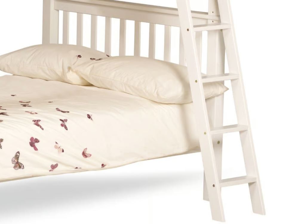 Malvern Bunk Bed - White - 4Ft Small Double - Drawer Option