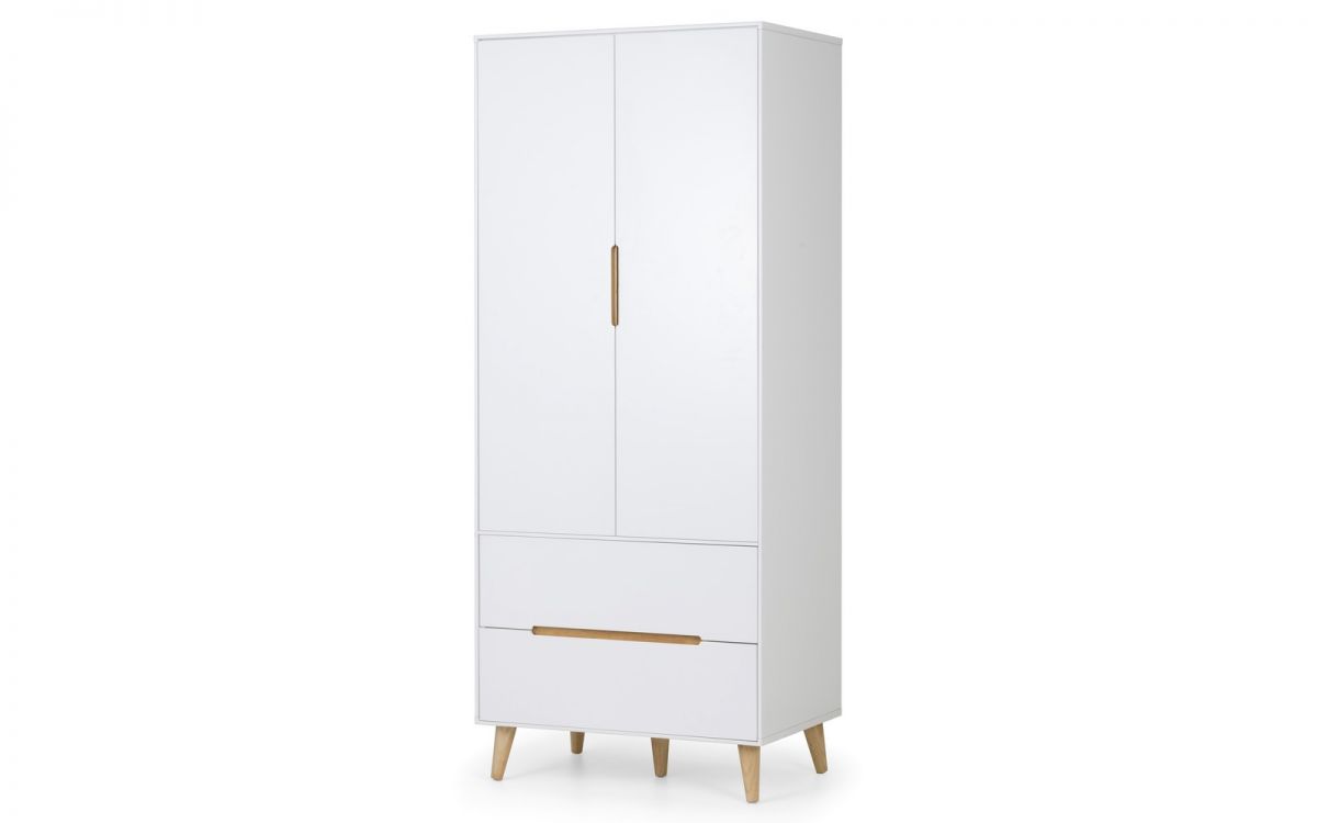 Alison Bedroom Range - White or Anthracite - Options: 2 Drawer Bedsides, 3 Drawer Chest, 5 Drawer Chest, 6 Drawer Chest & Wardrobe
