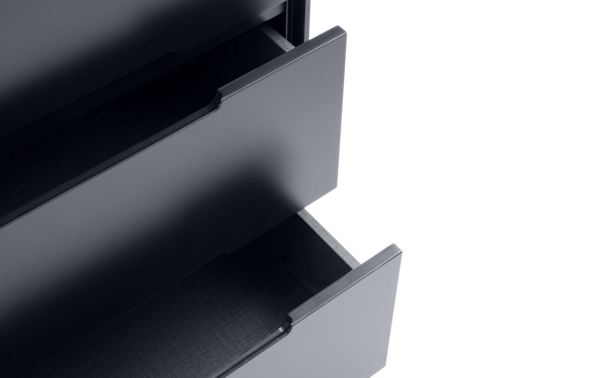 Alison Bedroom Range - White or Anthracite - Options: 2 Drawer Bedsides, 3 Drawer Chest, 5 Drawer Chest, 6 Drawer Chest & Wardrobe