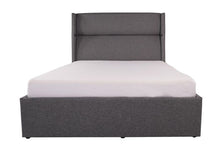 Load image into Gallery viewer, Rumba Ottoman Fabric Bed Grey - Available in Double Or KingSize
