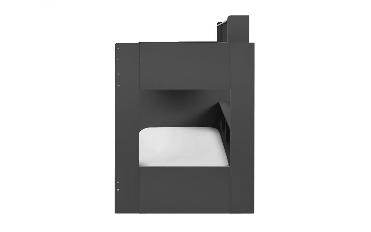 Kids Camelot Staircase Bunk With Storage - Available in Anthracite or White - Optional Mattress