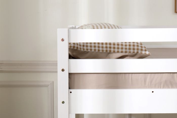 Wooden Spark Low - Bunk Bed - Colour Options Grey or White