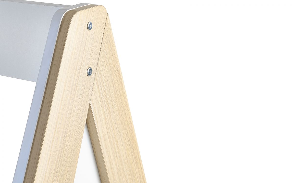 Kids Festival Tent Bed - White & Wood Finish - Optional Mattress