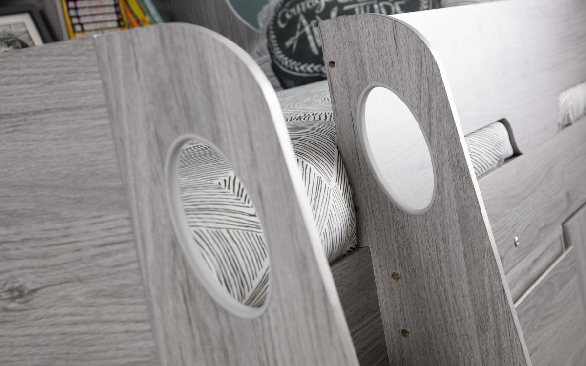 Jupiter Midsleeper - Available in White, Anthracite or Grey Oak - Mattress option