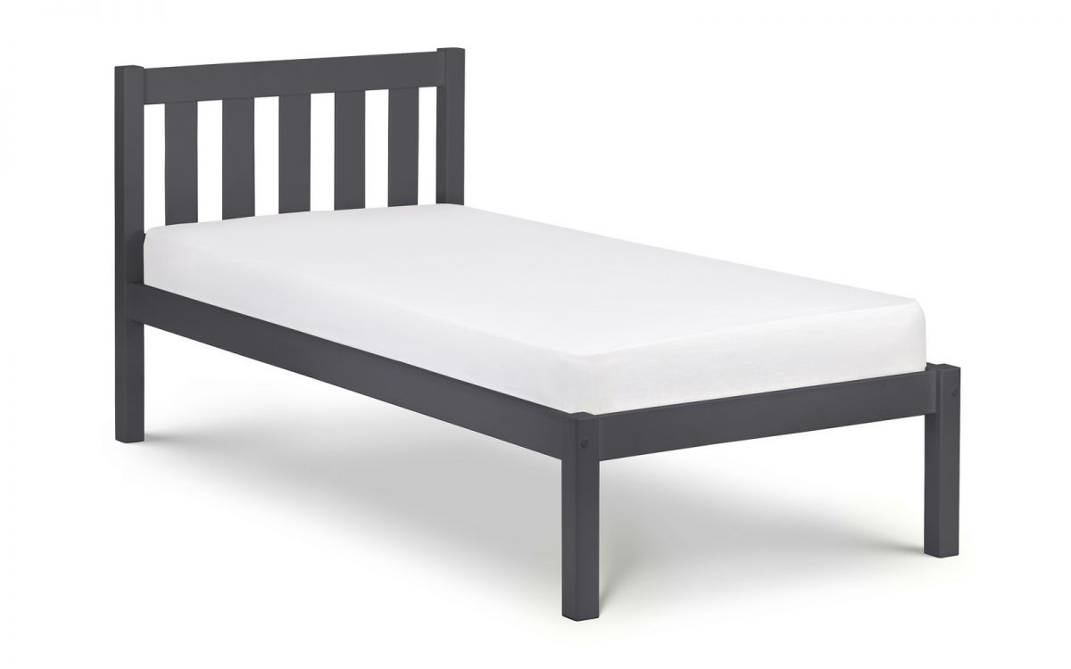 Contemporary Luna Bed - Single or Double - Available in Dove Grey, Surf White or Anthracite Grey 