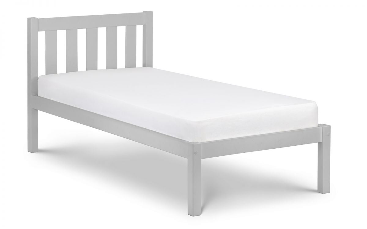 Contemporary Luna Bed - Single or Double - Available in Dove Grey, Surf White or Anthracite Grey 