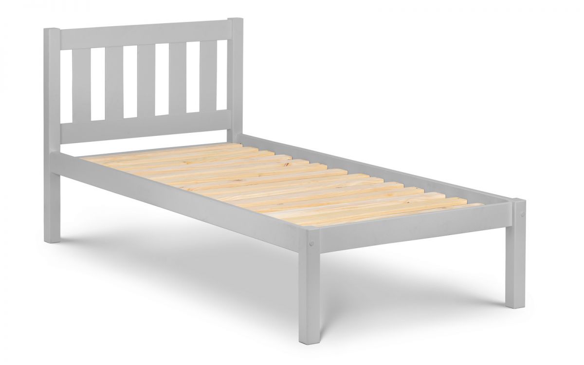 Contemporary Luna Bed - Single or Double - Available in Dove Grey, Surf White or Anthracite Grey 