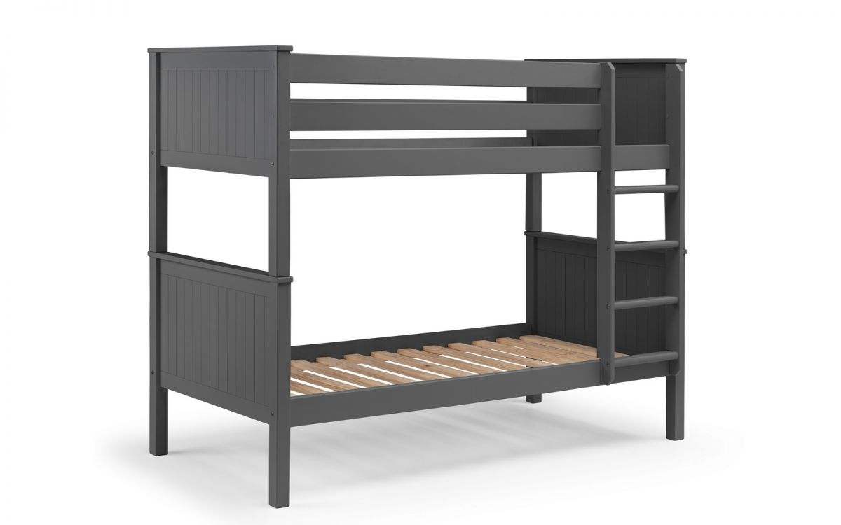 Luxury Maine Bunk Bed - Available in Anthracite, Surf White or Dove Grey - Optional Under Bed and Mattress