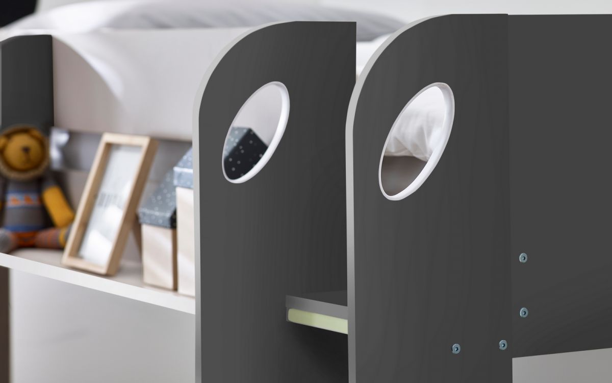 Mars Bunk & Underbed - Available in Charcoal & White, Taupe, Pastel Pink, Grey Oak or All White