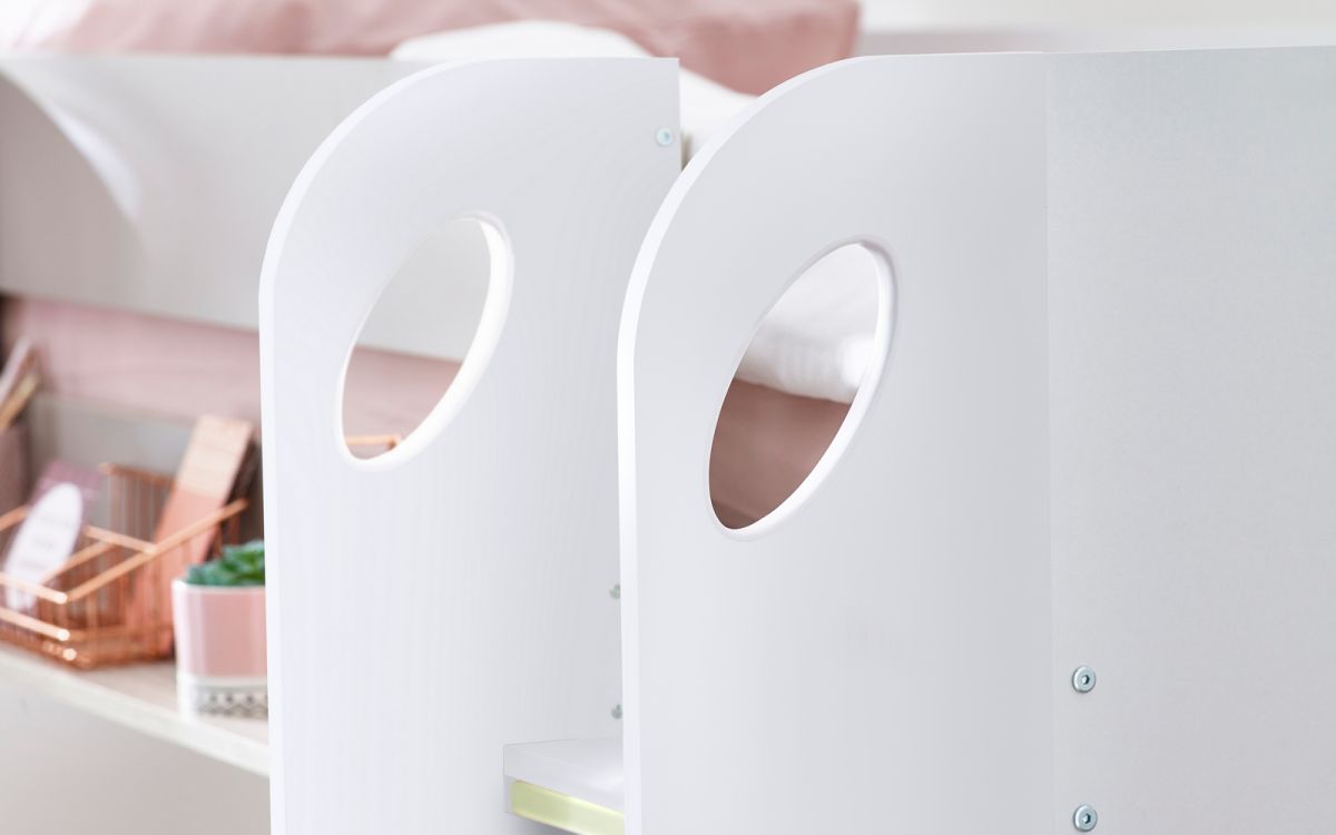 Mars Bunk & Underbed - Available in Charcoal & White, Taupe, Pastel Pink, Grey Oak or All White