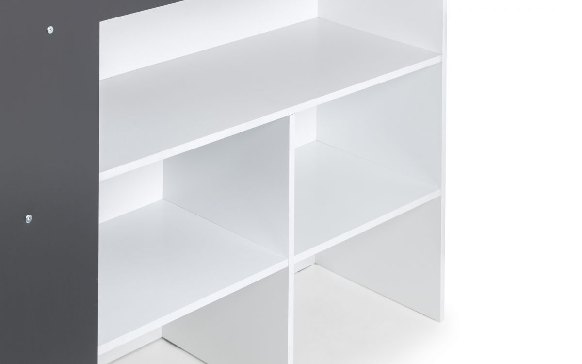 Kids Saturn Midsleeper - Available in White & Charcoal or Taupe - Mattress Option