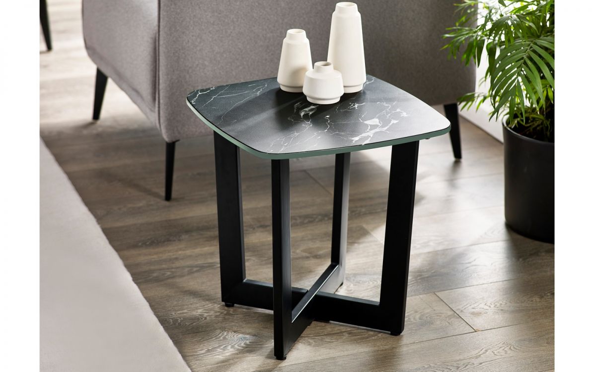 Olympus Coffee Lamp - Black or White Marble - 45cm D x 45cm W x 45cm H