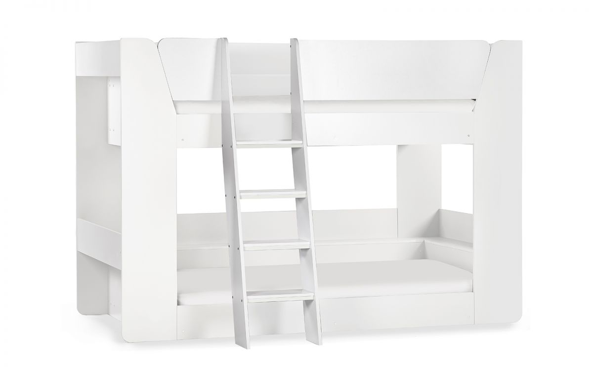 Kids Pars Bunk Bed - Available in Taupe & White or All White