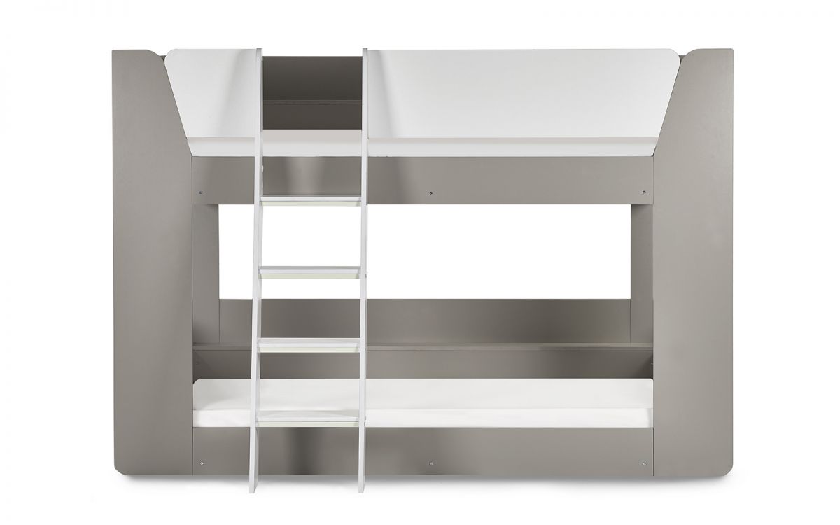 Kids Pars Bunk Bed - Available in Taupe & White or All White