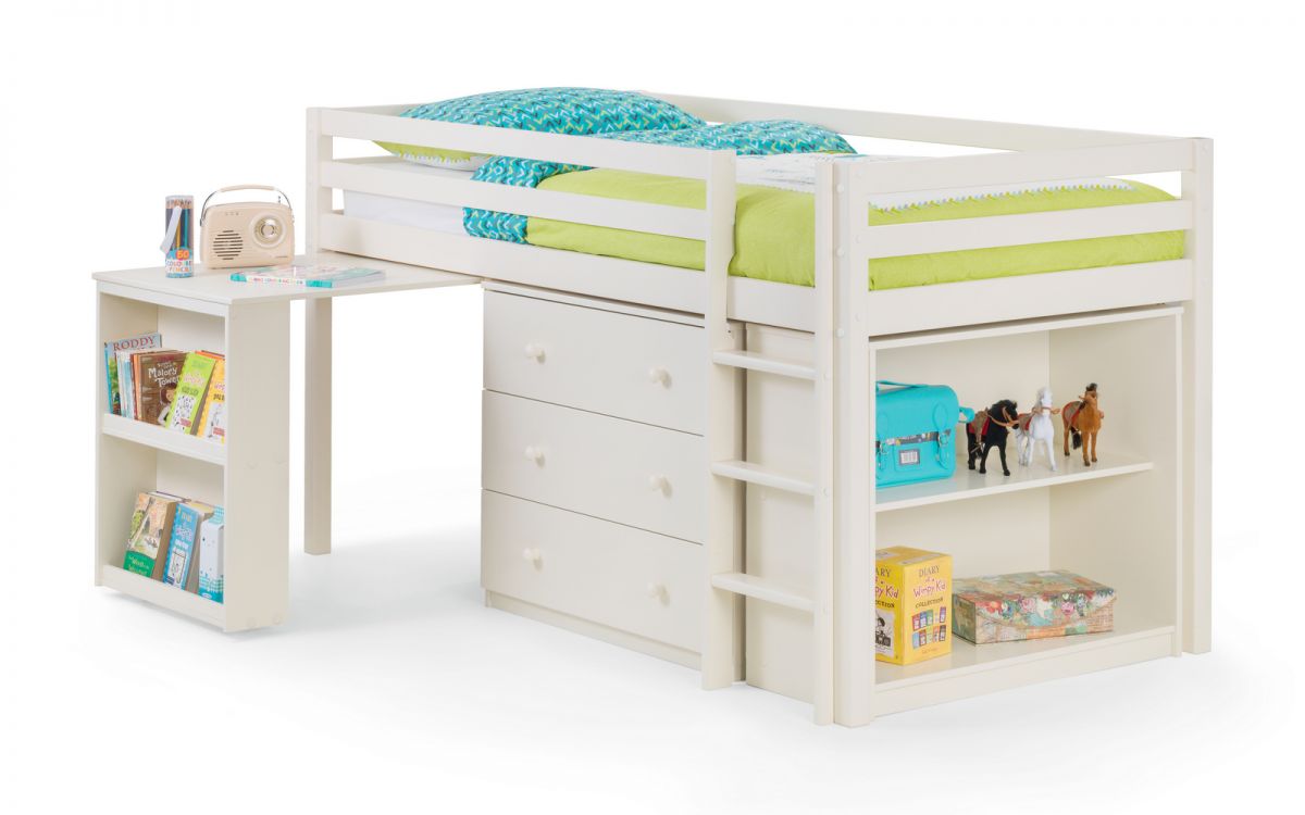 Kids Roxy Sleepstation - Low Sleeper - Available in Stone White Or Dove Grey - Mattress Option