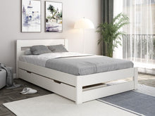 Load image into Gallery viewer, Noomi Tera Solid Wood Small Double Bed -  Grey or White - Mattress Options Available
