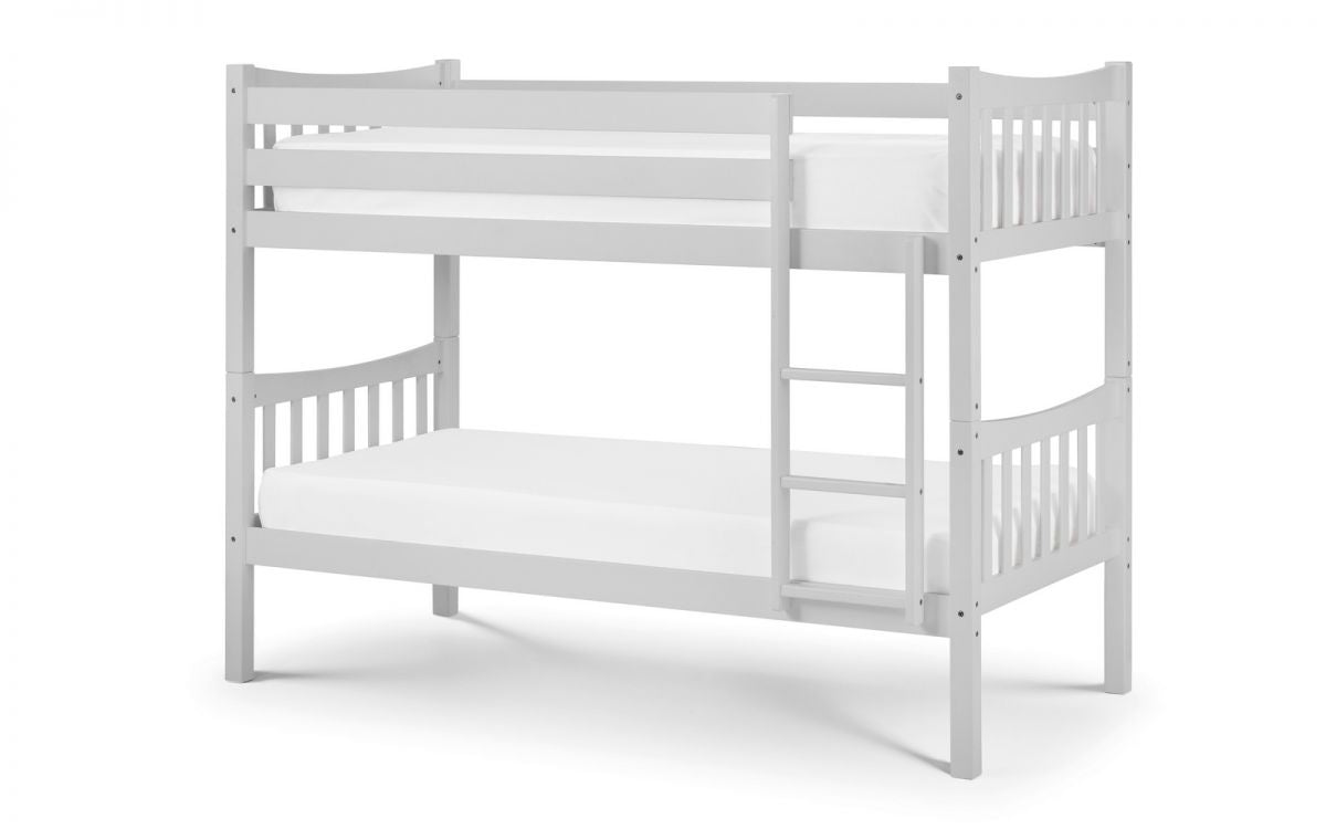 Kids Zodiac Bunk Bed - White or Grey - Optional Mattress
