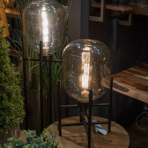 Vintage Industrial Glass Glow Lamp