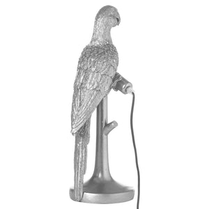 Percy The Parrot Table Lamp - Available in Gold or Silver