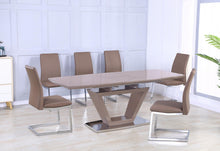 Load image into Gallery viewer, Skylar Extending Dining Table High Gloss Cappuccino
