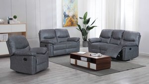 Delta Recliner Sofa - Grey