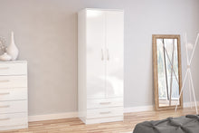 Load image into Gallery viewer, Lynx 2 Door Combi Wardrobe - White
