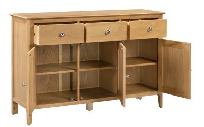 Cotswold Oak SideBoard - 40cm D x 130cm W x 85cm H
