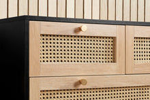 Load image into Gallery viewer, Croxley 7 Drawer Rattan Chest - Available in Oak Or Black
