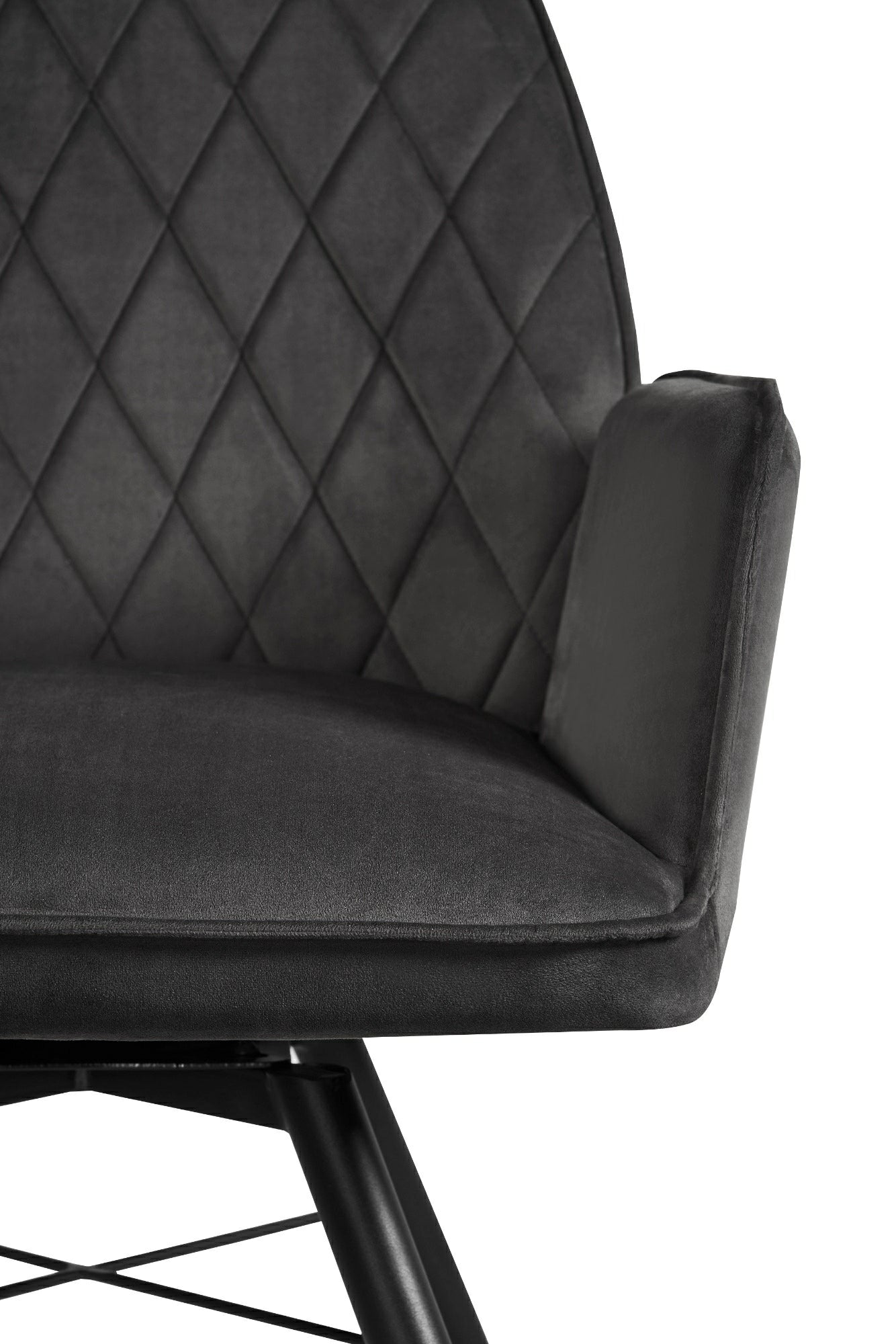 Angelo Velvet Swivel Dining Chair - Available in Burnt Orange Soft Velvet