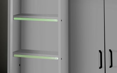 Zeus Highsleeper - All White, Anthracite or WoodGrain & Anthracite - Mattress Option