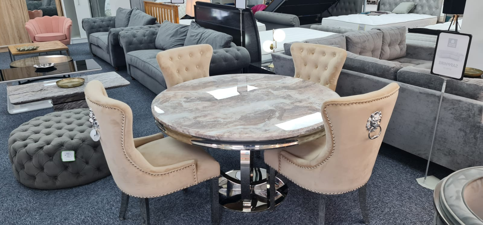 Manhattan Dining Table with 4 Chairs