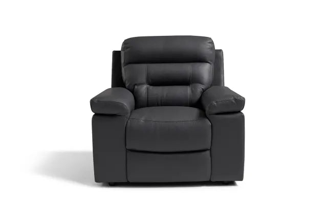 Amalfi Leather Sofa - Available in Dark Grey or Light Grey