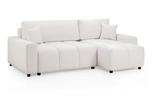 Luki Universal Corner Sofabed - Available in Mocha, Grey or Beige