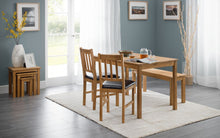 Load image into Gallery viewer, Coxmoor Square Dining Table (118cm D x 75cm W x 75cm H) - Available in Oak or Ivory &amp; Oak - Seating Option
