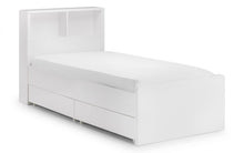 Load image into Gallery viewer, Stylish Manhattan Bookcase Bed - White - Optional Underbed Drawer
