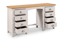 Load image into Gallery viewer, Richmond Twin Pedestal Dressing Table - Elephant Grey
