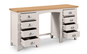 Richmond Twin Pedestal Dressing Table - Elephant Grey