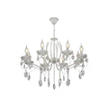 Aquila Tabitha Mediterranean Elegant Transitional Elizabeth Style Crystal Chandelier Ceiling Light E14 - Available in 6, 8 & 12 Candle