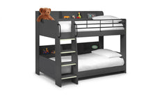 Load image into Gallery viewer, Kids Domino Bunk - Charcoal &amp; White, Anthracite, All White or Sonoma Oak - Optional Mattress
