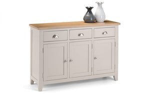 Richmond Sideboard - Elephant Grey - 40cm D x 128cm W x 86cm H