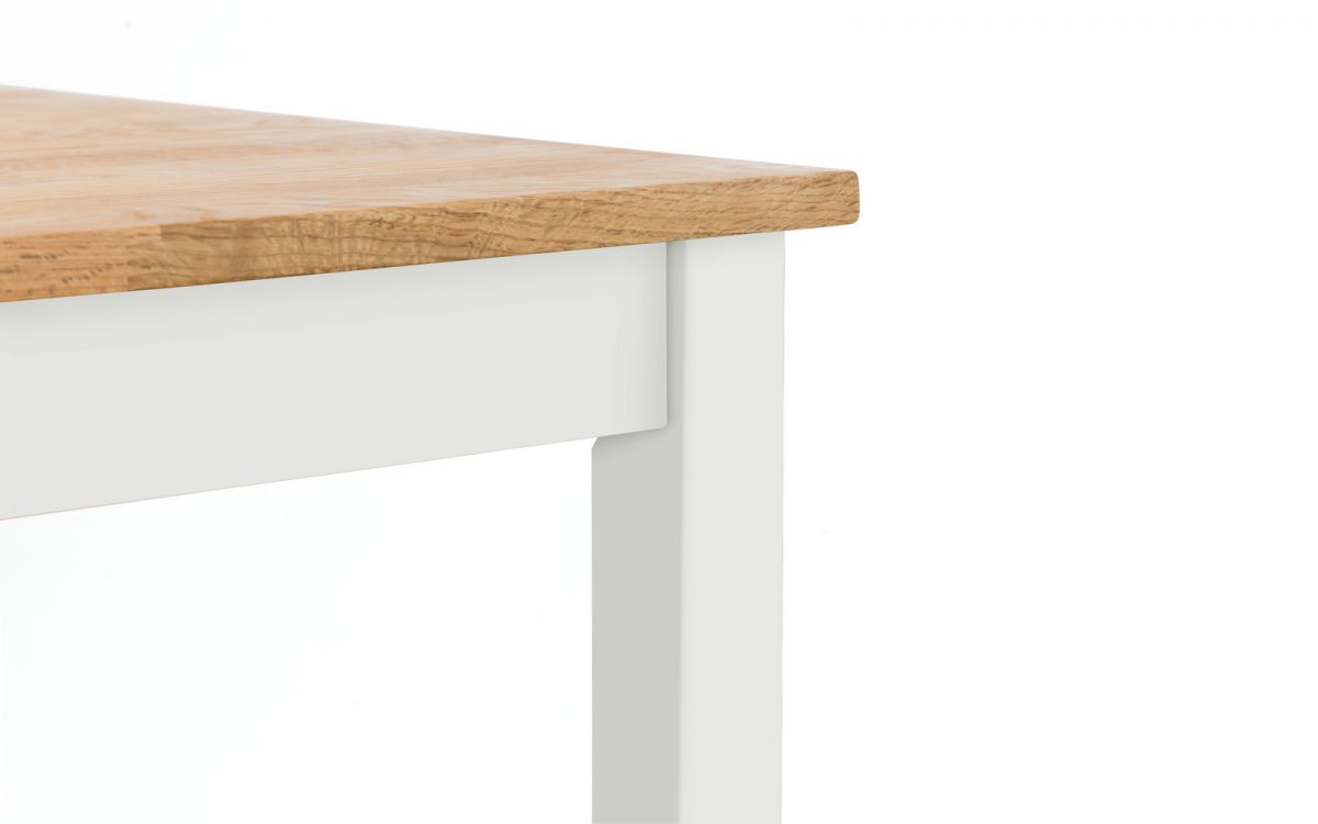 Coxmoor Square Dining Table (75cm D x 75cm W x 75cm H) - Available in Oak or Ivory & Oak - Chair Option